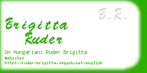 brigitta ruder business card